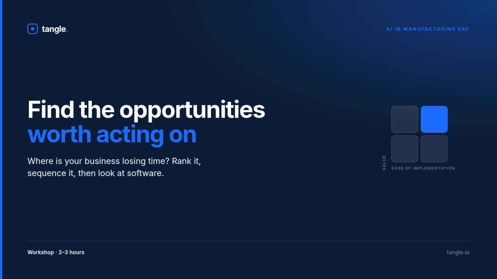 How to find the AI opportunities in your shop that are actually worth acting on article graphic