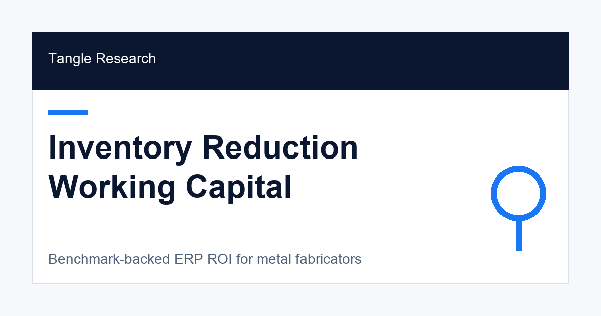 Inventory Reduction in Discrete Manufacturing: Working Capital and Carrying Cost research graphic