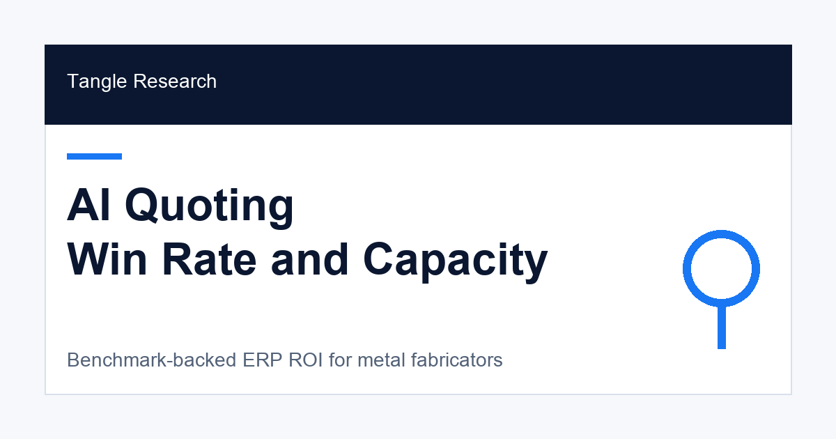 How AI Quoting Changes Win Rates in Custom Metal Fabrication research graphic